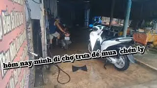 Hôm nay đi chợ mua chén, ly và đồ vật dụng mua để sẵn trong phòng 