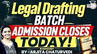 How to do Legal Drafting | Draft any Case | Legal Drafting Course | StudyIQ Judiciary