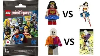LEGO DC Super Heroes CMF Series 71026 VS Comic Book Character Comparison