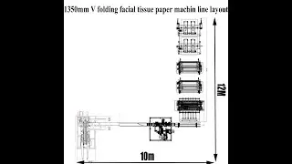 Good line Automatic V Interfolding Hand Towel Paper Making Machine