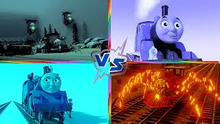MECH Thomas🆚Lightning McQueen🆚Monster Bus🆚The Ultimate Crossover Battle!💥🚂 Tiles Hop Edm Rush Song#4