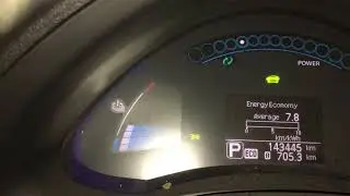 Nissan Leaf секрет зимней езды. Nissan Leaf winter drive secret.