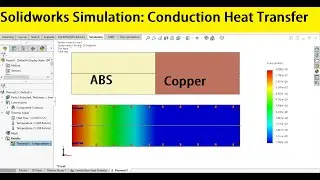 Solidworks simulation 148| Conduction heat transfer between two plate