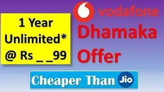 Vodafone Dhamaka Offer | 1 Year Unlimited Pack | Cheaper Than Jio 😱😱