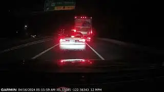 Spinout On I-84E exit on I-205