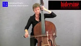 Double bass technique: Sul tasto