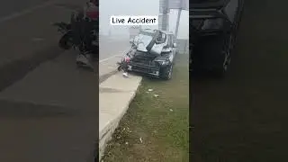 Live Accident Due To Heavy Fog | Samalkha | #punjabisong #automobile #liveaccident #fog #cars