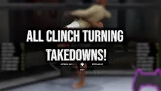 ALL CLINCH TURNING TAKEDOWNS IN EA UFC 4!