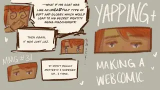 YAPPING and Making WEBCOMIC progress(mildly)! 🌷🌙  | (Studio Vlog) Making Majestic Guardian 💫✨31
