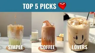 TOP 5 PICKS FOR SIMPLE HOMEMADE AESTHETIC COFFEE DRINKS