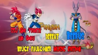 (43) Gods vs God. Vegeta vs Goku & Vegeta and Goku Defeat Beerus! Bruce Faulconer Music Edition
