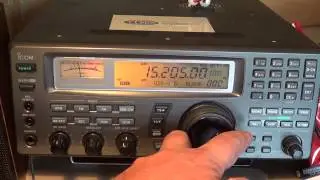 Tuning the 19 meter band shortwave with comments