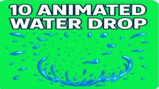 10 Animated Water Drop |Magical VFX | Green Screen Effect | Jadui Parda