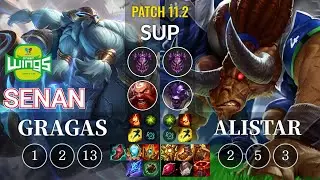 JAG Senan Gragas vs Alistar Sup - KR Patch 11.2
