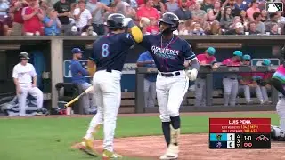 Luis Pe&ntilde;a's solo home run