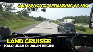 Reaksi Land Cruiser di Buntutin Bus !