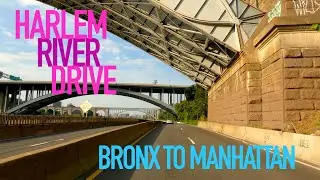 NYC Scenic Drive: Major Deegan Expy to Harlem River Drive | Binaural Audio | 4K
