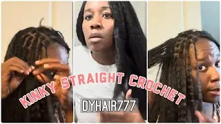 Прямые кудрявые косички, заплетенные крючком, от DYHAIR777 | Наращивание волос из натуральных волос