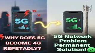 5G बार-बार 4G क्यों हो जाता है?  5G Network Problem Permanent Solution! 