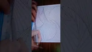 Fast Random Spiral Pattern using Straight Lines Technique #shorts #spiralpattern #straightlines