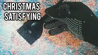 Mesmerizing Christmas Oddly Satisfying 🎄 | Relaxing Brush Stroke Art @SoftCanvasFlow 
