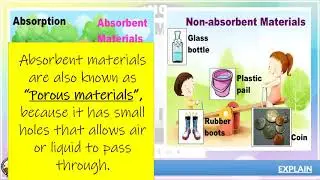 Absorbent and Non absorbent materilas