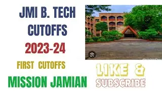 JAMIA B.Tech cutoff 2023 || Jamia B.Tech