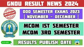GNDU Result News 2024 😱🔥 M.Com 1st Semester / M.Com 3rd Semester Result Update 2023 | Gndu Update