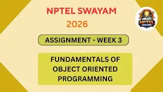 NPTEL Fundamentals of object oriented programming ASSIGNMENT 3 ANSWERS | Week 3 JAN 2026 #nptel