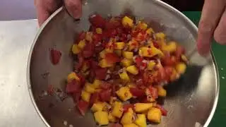 Dandelion Cafe's Sweetcorn Fritters, Halloumi, Salsa & Chilli Jam