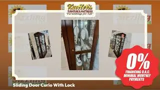 Sliding Door Curio With Lock - Come See It in Person