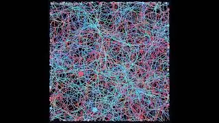 A Crystal Vein Network Grows Forever from Harvester Hits ✨ #animation #physics #game