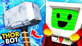 JOB BOT BECOMES THOR With SECRET MJ&Ouml;LNIR HAMMER (Job Simulator VR Funny Gameplay)
