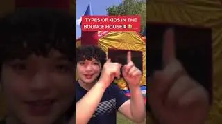 DIFFERENT TYPES OF KIDS IN THE BOUNCE HOUSE BE LIKE🇲🇽#youtubepartner