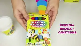 Pintandoo Slime Kimeleka Branco da Acrilex