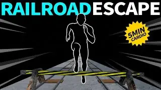 Immersive Interactive Warm-up | Railroad Escape Theme | Run Cardio Workout