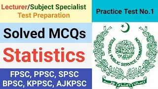 Solved MCQs Statistics (Practice Test No.1)