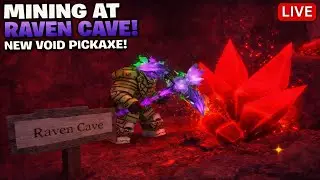 ⛏️ MINING AT RAVEN CAVE! Also Fighting With Boss Golem | The Forge Roblox