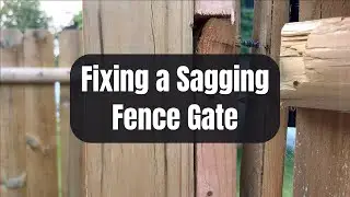 How to Fix a Sagging Fence Gate | Easy Hinge Repair on Wooden Fence