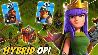 TH10 Queen Charge Hybrid Attack Strategy 2022 | Clash Of Clans Hybrid Attack TH10