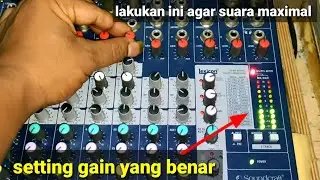 cara menentukan gain mixer soundcraft efx 8