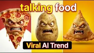 Talking FOOD 😱 Viral AI Trend ✅ How to Make Viral Object Talking Videos | Free AI Method | how2ai