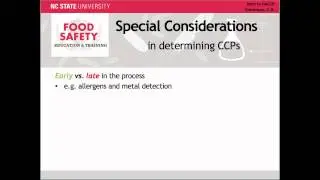 Determining Critical Control Points: HACCP Principle 2
