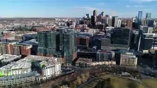 Downtown Denver Aerial Panorama - 4k UHD