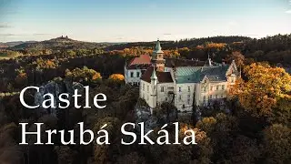 Castle HRUBÁ SKÁLA// Zámek Hrubá Skála//Autumn//MavicMini2//4K//CzechParadise//2025