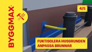 Fuktisolera husgrunden del 4, anpassa brunnar