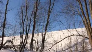 A bit of training in the winter's end.