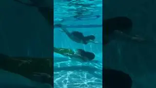 Couples mermaid swim session! 😂😂 Finfolk sent me and @Voicesofjake these incredible tails!