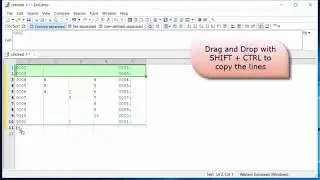EmEditor - CSV Drag and Drop