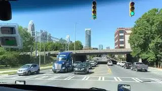 Quiet Drive Around Charlotte, NC on I-77 South | Just Drive | No Talking | Rookie OTR Trucking Life